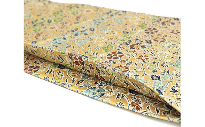 【高島屋選定品】＜龍村美術織物＞仕立て名古屋帯 早雲寺文台裂（銀） 261009_A-ADK010