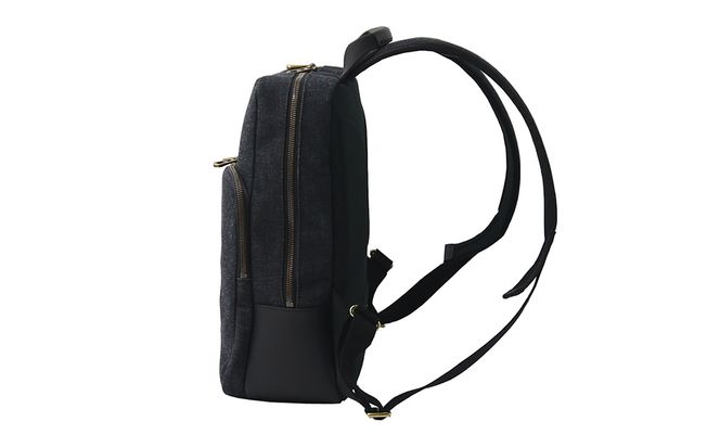 豊岡鞄 AD2502 井原デニム リュック ネイビー / デニム リュックサック A4ファイル収納対応 仕切り ポケット 自立可能 シンプル デザイン メンズ レディース バッグ カバン かばん 鞄 ALBAPIE アルバピエ 足立