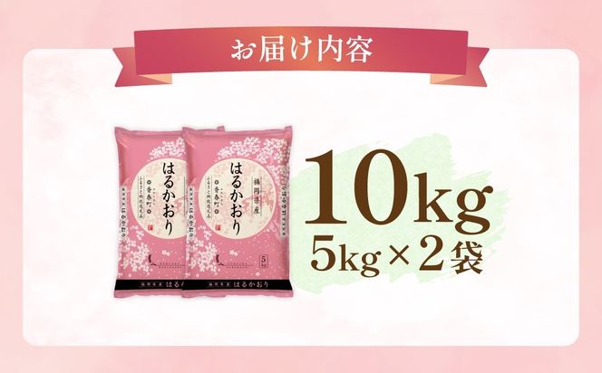 【 令和8年産 】 はるかおり 精米 10kg （ 5kg × 2袋 ） お米 米 こめ コメ 白米 白飯 飯 ご飯 おにぎり 和食 国産 福岡県産 【 2026年10月上旬～順次発送予定 】