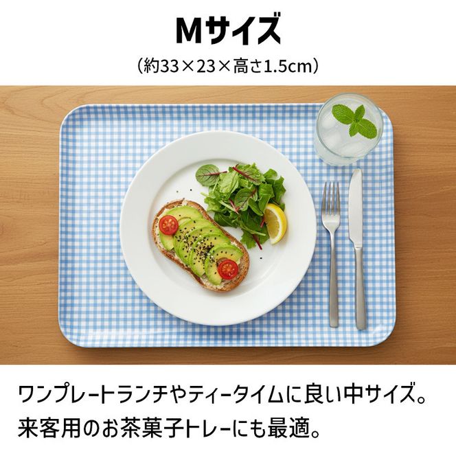 TATSU-CRAFT マグネットトレー M 33cm チェック PK ピンク すべり止め付き ［Tk1084］ 303446_DA90816VC02