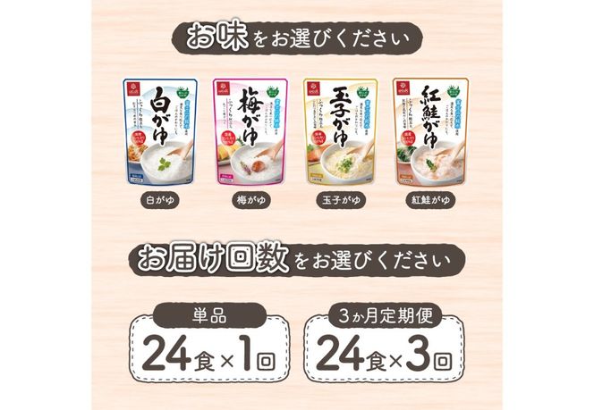 白がゆ　24食 防災 防災グッズ 備蓄 保存 ストック 山梨 富士吉田