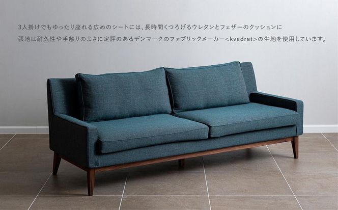 【高島屋選定品】＜FILE FURNITURE WORKS＞3人掛けソファ(SO-1 Sofa)｜京都 家具 ソファ 人気ブランド［ 京都 家具 インテリア ソファ おしゃれ 人気 おすすめ 国産 職人 一点もの オーダー 東京 田園調布 ショールーム 通販 送料無料 ふるさと納税 ］ 261009_A-AAU009