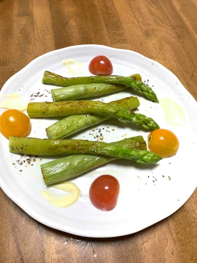 朝採り新鮮アスパラガス 500g【ミニサイズ】 | 野菜 アスパラガス グリーンアスパラ 旬 とれたて 春野菜 春 朝採り 朝採れ とれたて 新鮮 みずみずしい サラダ 甘い お取り寄せ 産地直送 冷蔵 岐阜県 瑞穂市