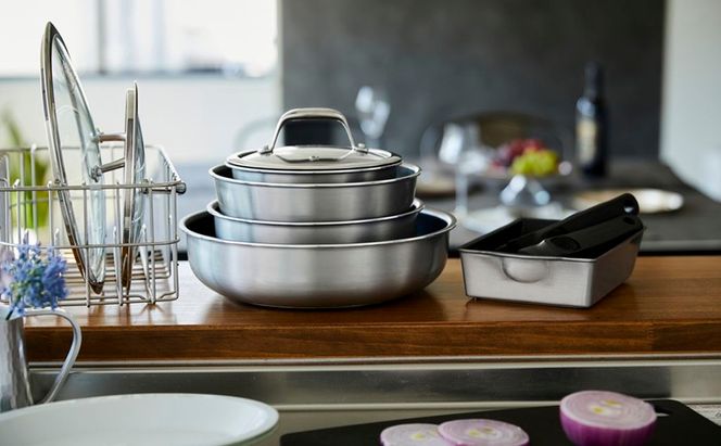 フライパンセット ダイヤモンドグレイス 10点セット DG-S10S シルバー アイリスオーヤマ ダイヤモンドコートパン なべ 料理 ダイヤモンドコーティング 耐摩耗性 調理器具 ih ガス オーブン対応 卵焼き機 エッグパン 取っ手外せる