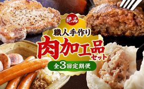 【全3回定期便】沖縄の絶品肉加工品セット【沖縄市】豚肉 ハム ソーセージ 豚まん ぶたまん ちまき 焼売 シュウマイ ハンバーグ 沖縄市 / TESIO / 豚々茶舗 / お肉屋本店[BCZZ030]
