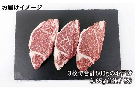 博多 和牛 ヒレ ステーキ 合計500g ( 1枚 約165g × 3枚 ) 糸島 【幸栄物産】 [ABH013] ヒレ ステーキ フィレ 牛肉 ステーキ 赤身 和牛 博多 黒毛和牛