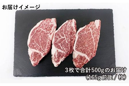 博多 和牛 ヒレ ステーキ 合計500g ( 1枚 約165g × 3枚 ) 糸島 【幸栄物産】 [ABH013] 牛肉 希少部位