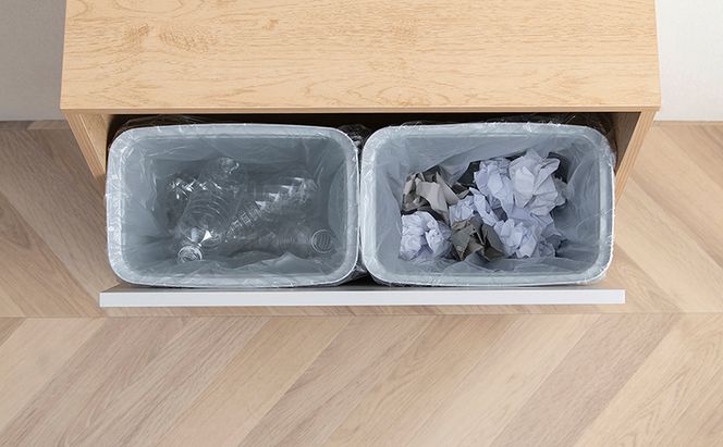 ペールストッカー ゴミ箱 収納 ウッドペールストッカー脚付き LWPSL-634 ナチュラル/グレー アイリスオーヤマ おしゃれ 北欧 韓国風 ダストボックス ラック 棚 キッチン 脚付き 木目調 