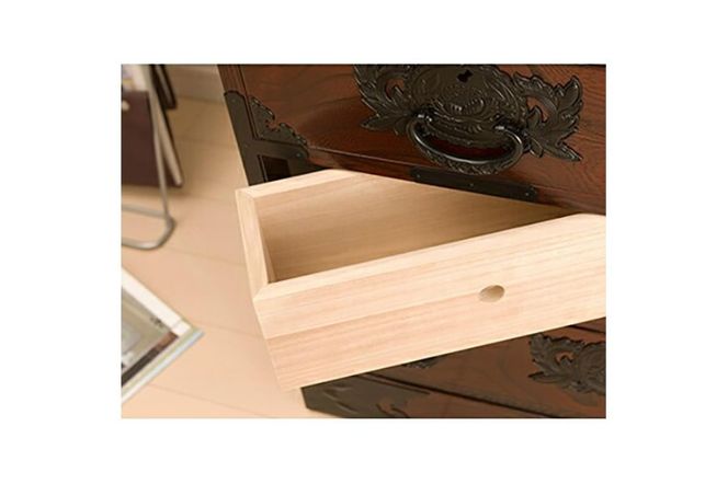 仙台箪笥 からくり帳箪笥 拭き漆塗り (申込書返送後、1ヶ月～6ヶ月程度でお届け)|06_kyk-010301