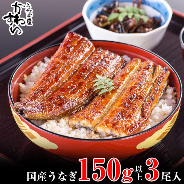 1167.【丑の日用】国産うなぎ蒲焼き大サイズ3本セット(A1167-1) 