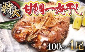 合計1.6kg!! 甘鯛 一夜干し 4尾 (1尾×4パック)  E-246