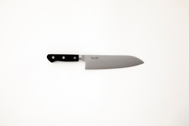 【京都 食道具竹上】 三徳包丁 19cm （万能使い用 三層タイプ）食道具竹上 鋼 ステンレス 青紙スーパー 鋼包丁 文化包丁 日本製 高級 切れる キッチン用品 キッチン さんとくほうちょう ぶんかぼうちょう ナイフ 雑貨 日用品 