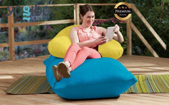 Yogibo Zoola Support Premium（ヨギボー ズーラ サポート プレミアム）＜ライムライト＞【ビーズクッション ビーズ 座椅子 椅子 クッション ビーズソファー ビーズソファ 新生活 プレゼント インテリア 家具 ベッド ゲーム】-[G796-11]