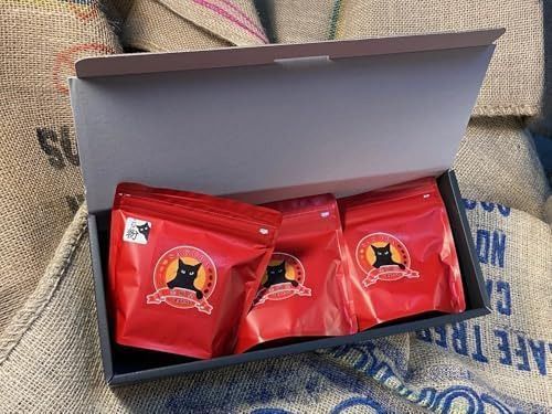 自家焙煎珈琲豆 SAKURA BLEND (シティロースト) 100g×3袋【粉でお届け】｜SAKURA黒猫堂 珈琲 コーヒー 焙煎 コーヒー豆 