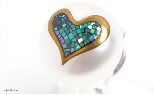 ハート蒔絵 マベパールピンブローチ 桐箱付き 蒔絵 漆 マベパール ハート ハート型  ピンブローチ アクセサリー ギフト 伝統工芸 工芸品 国産 日本製 復興 震災 コロナ 能登半島地震復興支援 北陸新幹線 F6P-1704
