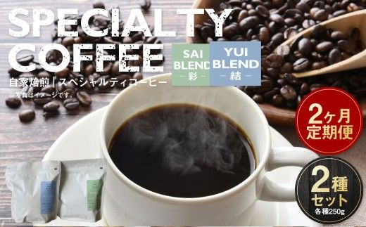 【定期便2ヶ月】自家焙煎スペシャルティコーヒー豆 250g×2種 | コーヒー豆 自家焙煎スペシャルティコーヒー ギフト 詰め合わせ