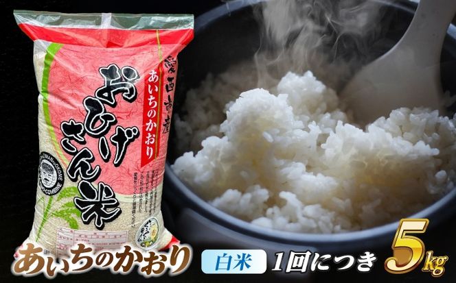 【3回定期便】あいちのかおり 白米 5kg×3か月 / 脇野コンバイン[AECP004]