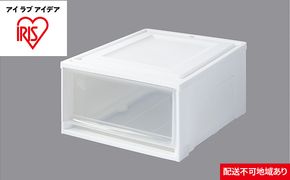チェスト3個セット BC-L ホワイト／クリア 収納 インテリア 衣替え シンプル アイリスオーヤマ 