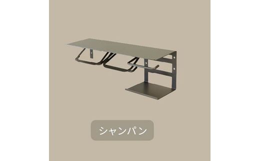 アイアントイレットペーパーホルダー Abel アベル ストックタイプ【シャンパン】《 トイレットペーパーホルダー ペーパーホルダー タオル掛けバー 壁付けタイプ モダン 》【2502N16707_02】