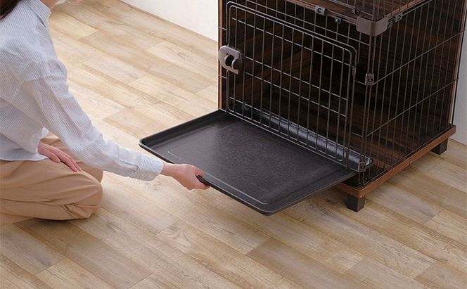 ファニチャースタイルケージ2段 PFSC-602 ウォールナット アイリスオーヤマ 猫用 ペット用品 家具調 キャットケージ 掃除 簡単 手軽 ハンモック付き ステップ付き ネコのおうち 室内飼い ペット 