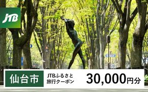 【仙台市】JTBふるさと旅行クーポン（30,000円分）有効期間3年（Eメール発行）｜旅行 トラベル 予約 国内旅行 JTB 宿泊 観光 体験 旅行券 宿泊券 旅行予約  ホテル 旅館 チケット 子供 子連れ カップル 家族 人気 おすすめ 旅行クーポン 店頭 オンライン ネット予約 電話 有効期間3年 041009_JTBW030T
