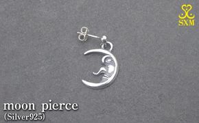 moon pierce ムーン ピアス ｜ シルバー アクセサリー 月 モチーフ 925 ハンドメイド ジュエリー アクセ ファッション 人気 シンプル ギフト プレゼント 年末年始 お中元 お歳暮 内祝い 快気祝い