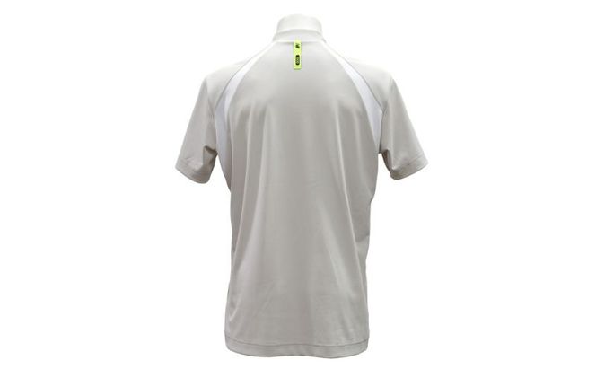 ニューバランスゴルフ ウェア 半袖 モックネックシャツ メンズ UVカット グレー 012-6166002