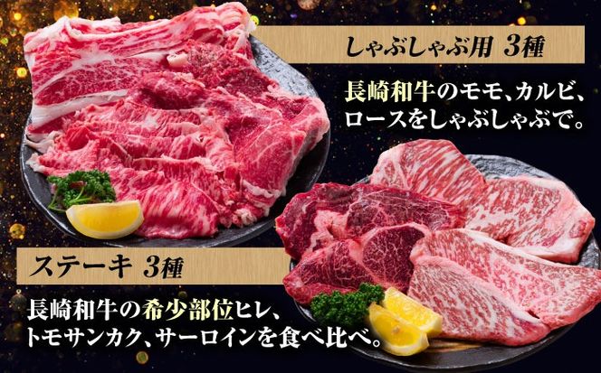 【12回定期便】希少部位 長崎和牛 定期便 プレミアムコース 計10kg お楽しみ 牛肉 バラエティ定期便 国産 / サーロイン もも カルビ ロース 焼き肉 すき焼き リブロースステーキ しゃぶしゃぶ 牛ミンチ ヒレ リブロース トモサンカク / 南島原市 / 水田精肉店[SDZ044]