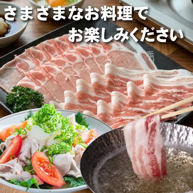 ひなた宮崎ホエー豚食べ比べしゃぶしゃぶセット 600g（豚肉 豚 ロース 豚バラ 肉 しゃぶしゃぶ ご家庭用 冷凍）