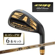 ワークスゴルフ CBRブラックプレミアアイアン 6本セット プレミア飛匠・極 （R/#5～PW）
