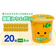 【3ヶ月定期便】愛知ヨーク　国産みかんゼリー　20個入［108A03-T］