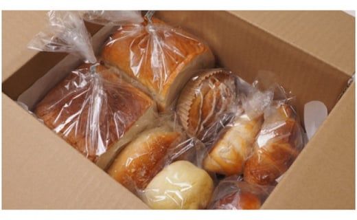 まごころいっぱい！ パン工房しらとり 人気商品 「 イギリスパン 」＆「 食パン 」入り おたのしみパン BOX【A】 冷凍 パン 詰め合わせ ボックス ギフト お楽しみ [AU002ci]