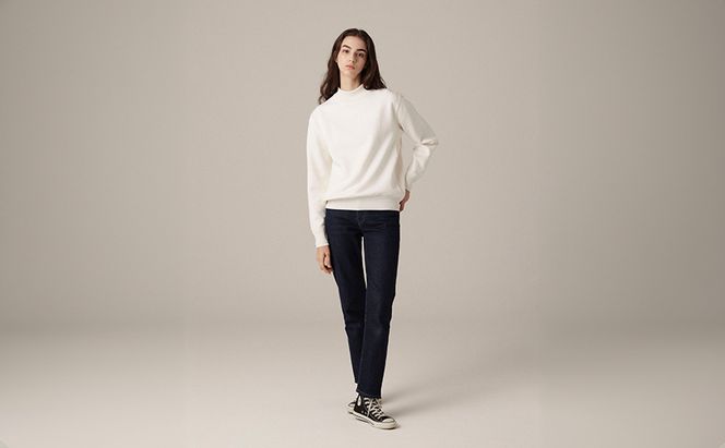 ニット アンユースレス モックネックスニット 服 洋服 ファッション 耐久性 上品 コーマ糸 無撚糸コットン 洗濯可能 墨田区 東京都