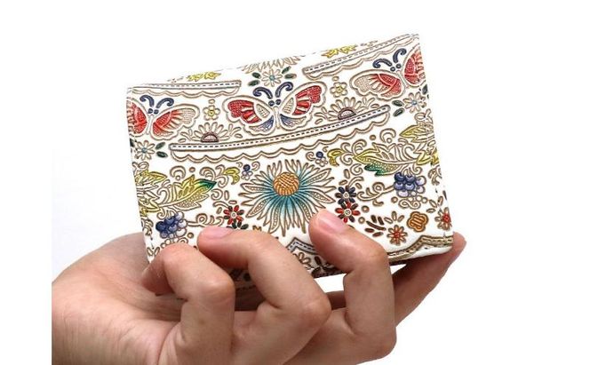 【文庫屋大関】箱まち小銭入れ 茉莉花〈翡翠〉【皮革工芸品】 革製品 工芸品 民芸品 牛革 財布 小銭入れ 小物入れ お祝い ギフト プレゼント 墨田区 東京都