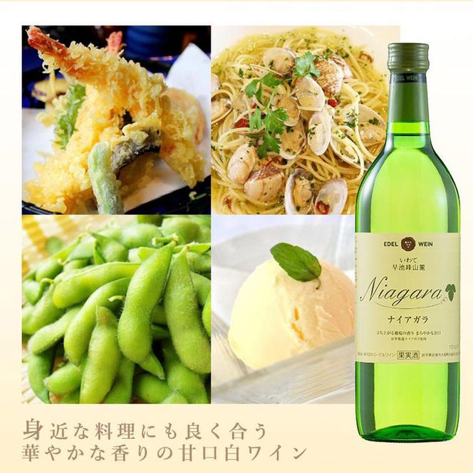 エーデルワイン ナイアガラ（甘口）６本セット 【398】