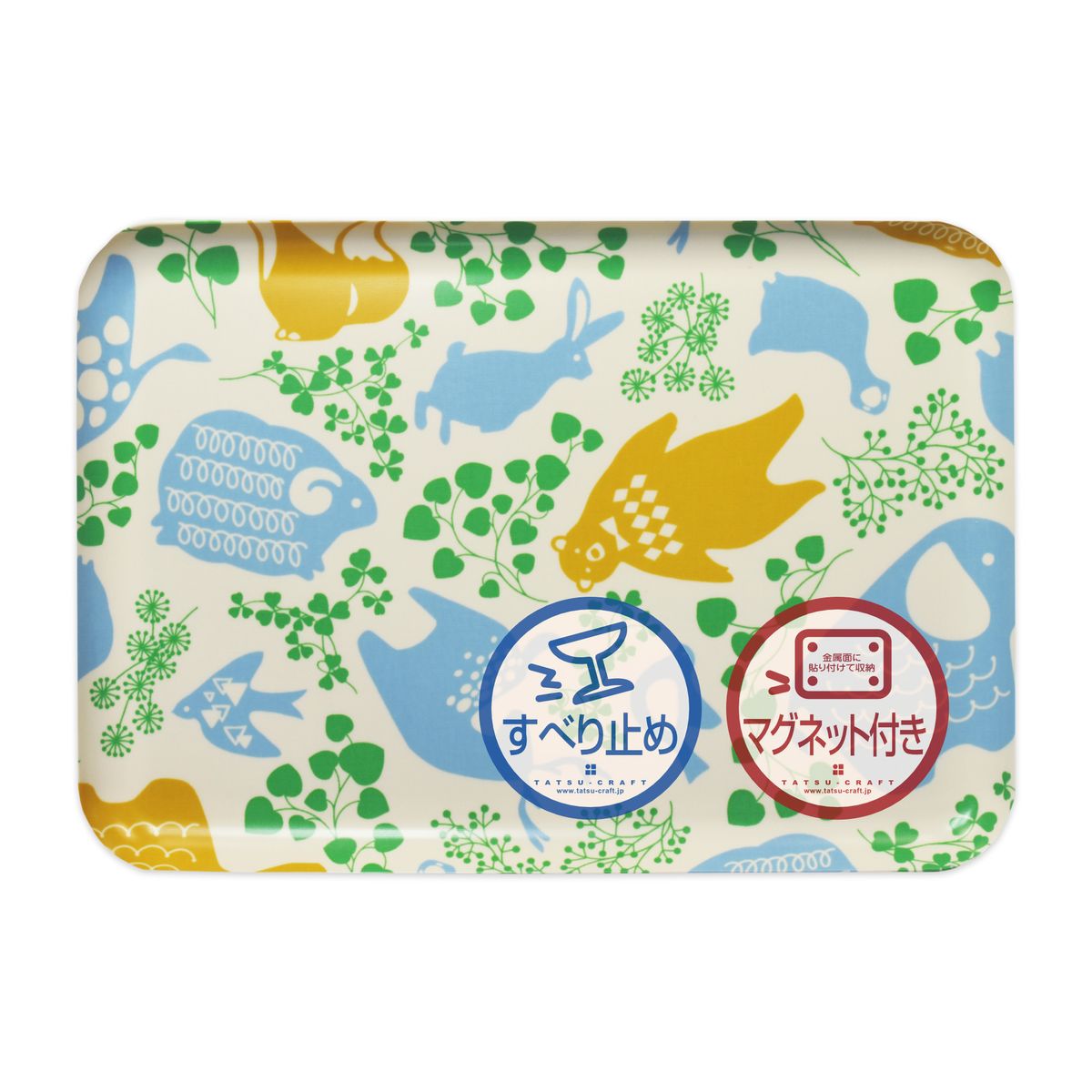 TATSU-CRAFT マグネットトレー L 39cm どうぶつ すべり止め付き [Tk1116] 303446_DA90835