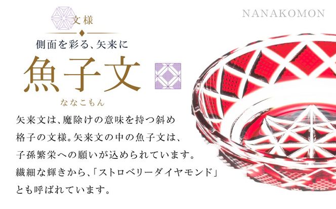 ＜選べる＞島津薩摩切子 小皿 C-50　K010-052_SKU