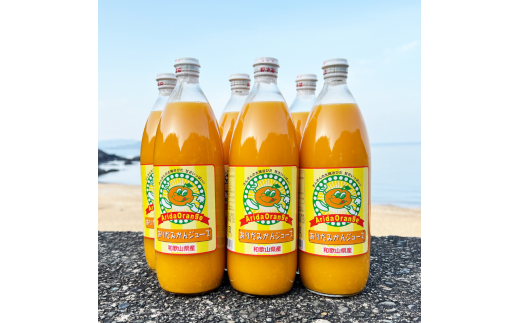 【和歌山県有田産】100%温州みかんジュース (970ml×6本セット)/ジュース みかん 【tss005A】