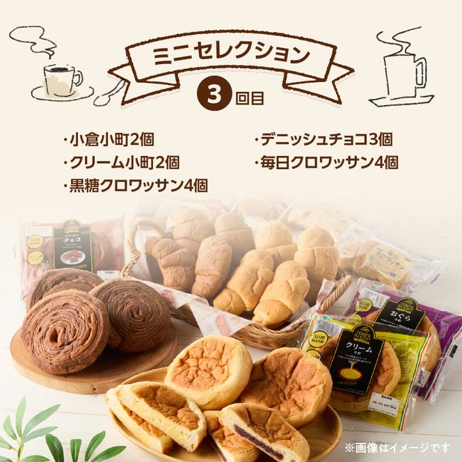 【3ヶ月定期便】【賞味期限60日間】コモパン　人気の3セット定期便（計59個）／災害用備蓄 保存食 非常食 防災グッズにも[014K09-T]