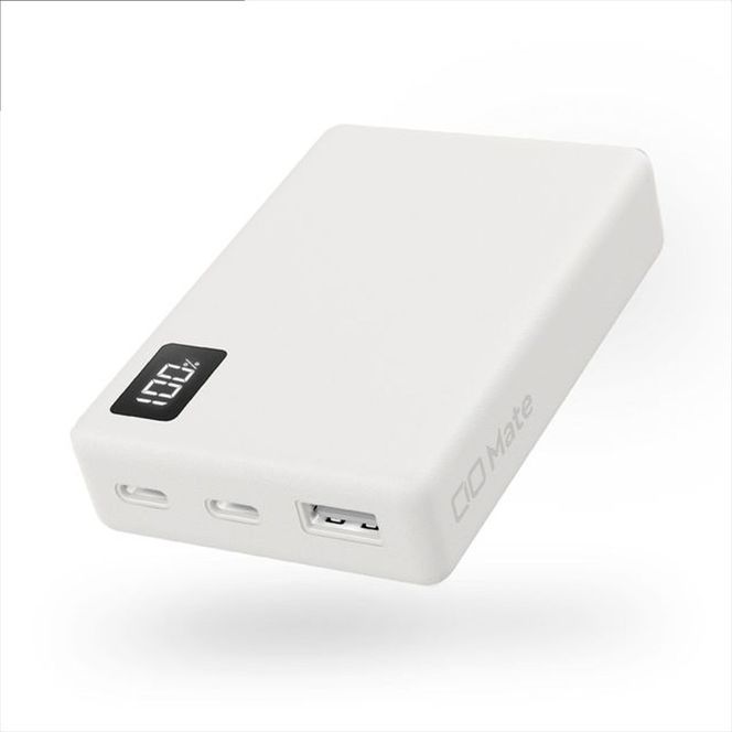 CIO モバイルバッテリー 10000mAh Mate Powerbank 001 ナチュラルホワイト｜小型 軽量 おしゃれ 便利 [2674]
