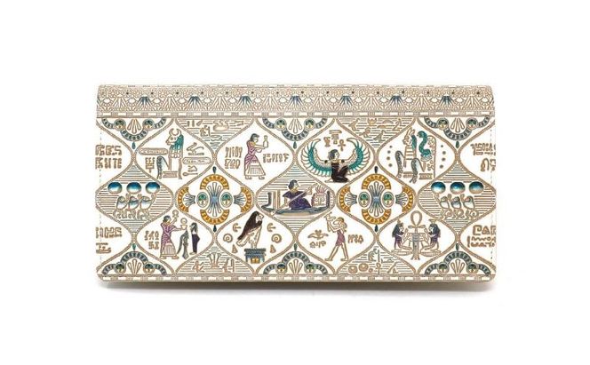 【文庫屋大関】束入れ エジプトNo.1【皮革工芸品】 財布 お札 お札入れ 長財布 カード 小銭 牛革 手作り 日本製 墨田区 東京都