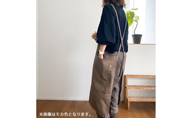 おとなのリネンエプロン（チャコール） 