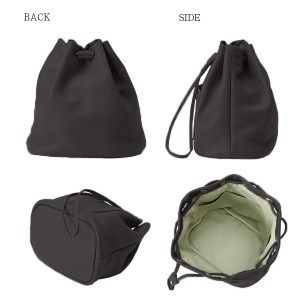 豊岡鞄　ドローストリングショルダー　CITG-021　チャコールグレー