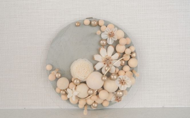 ウォールデコ/サークル(1) インテリア オリジナル 立体インテリア 壁 装飾 花 フラワー ウッド  おしゃれ ギフト プレゼント 岐阜県 海津市