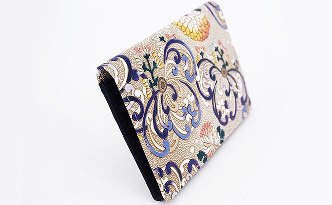 パスケース 乱菊 青紫 文庫屋大関 名刺入れ カードホルダー 名刺ケース 名刺ホルダー カード入れ 定期入れ 定期ケース 雑貨 生活雑貨 小物 革小物 革製品 本革 日用品 民芸品 工芸品 東京 東京都 墨田区