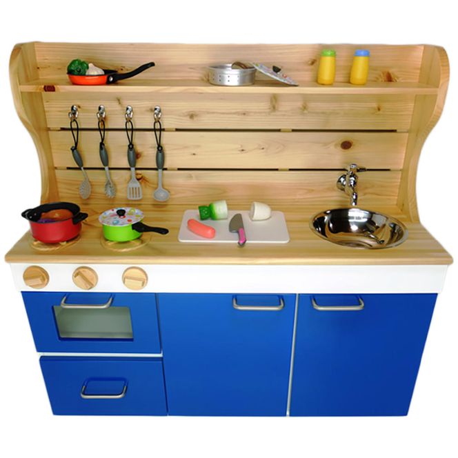 N6003_ままごとキッチンｗ870 青
