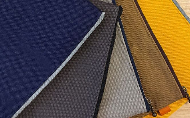 【色が選べる】 ファスナー仕切り付き 帆布ショルダーバッグ ポーチ・マルチストラップ付き 3点セット 糸島市 / 清田帆布（清田智数）【いとしまごころ】 かばん 鞄 バッグ[AWZ003]