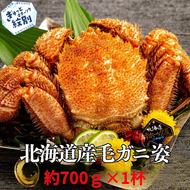 16-191 北海道産毛ガニ　約700g×1杯