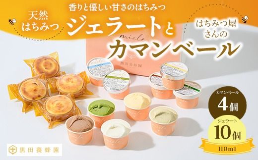 はちみつ ジェラート と はちみつ屋さん の カマンベール（ジェラート等14個） スイーツ お菓子 アイス シャーベット お菓子 ケーキ タルト ※北海道・沖縄・離島への配送不可