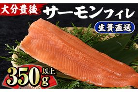 大分豊後サーモン フィレ(350g以上) 魚 鮮魚 刺身 さしみ 冷凍 佐伯 養殖 国産 大分県 佐伯市【EA27】【(株)トーワ】